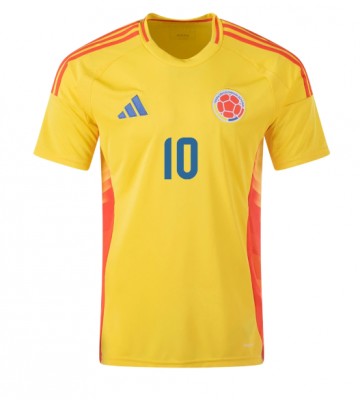 Colombia James Rodriguez #10 Hjemmebanetrøje Copa America 2024 Kortærmet